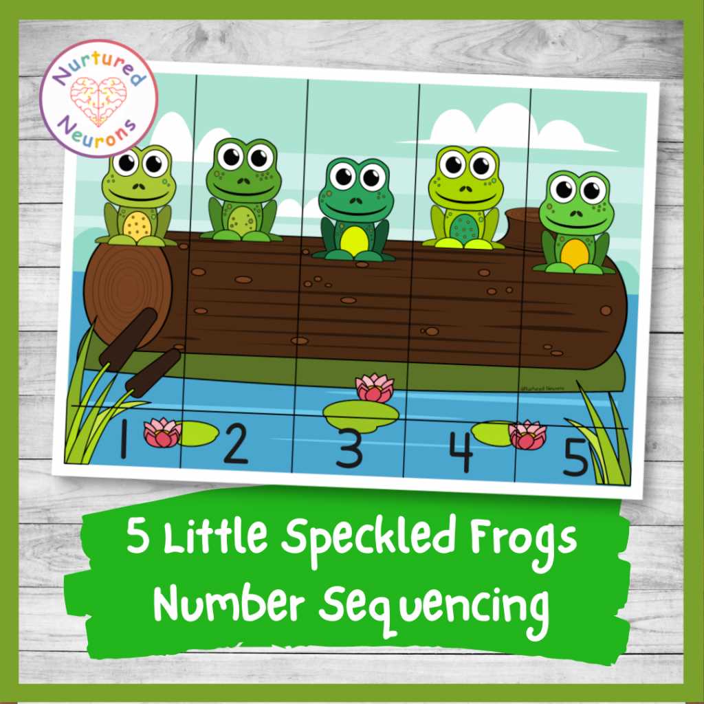 5 green and speckled frogs printable 5 green and speckled frogs printable