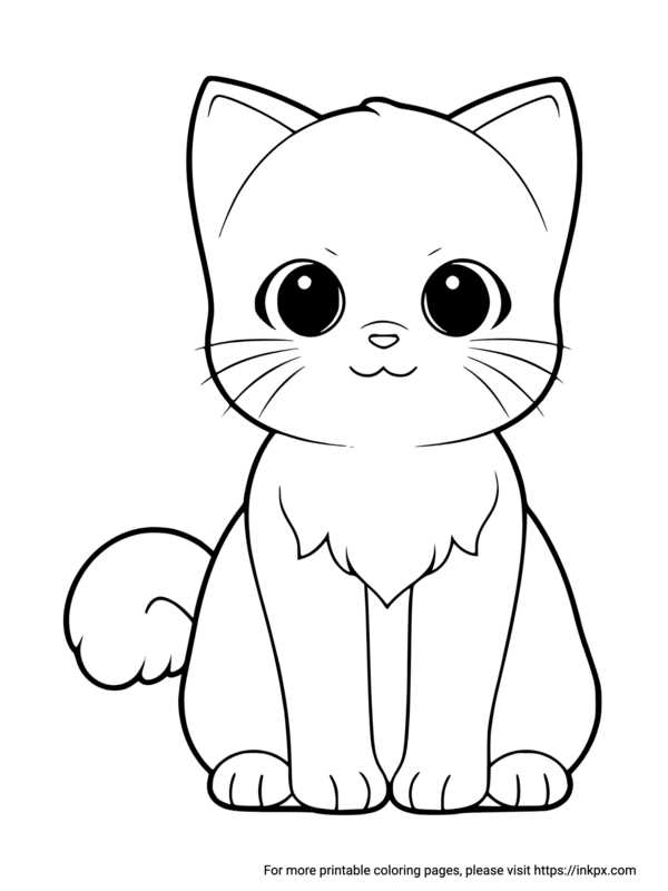 printable cat colouring pages