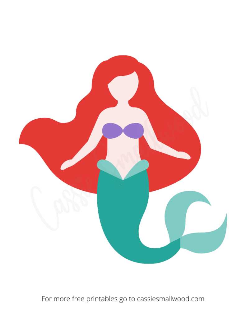 little mermaid printable little mermaid printable