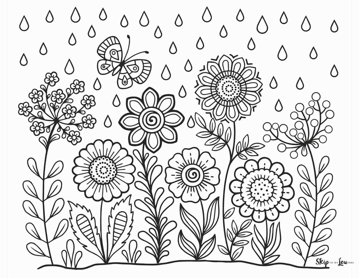flower free printable printable coloring pages flower free printable printable coloring pages