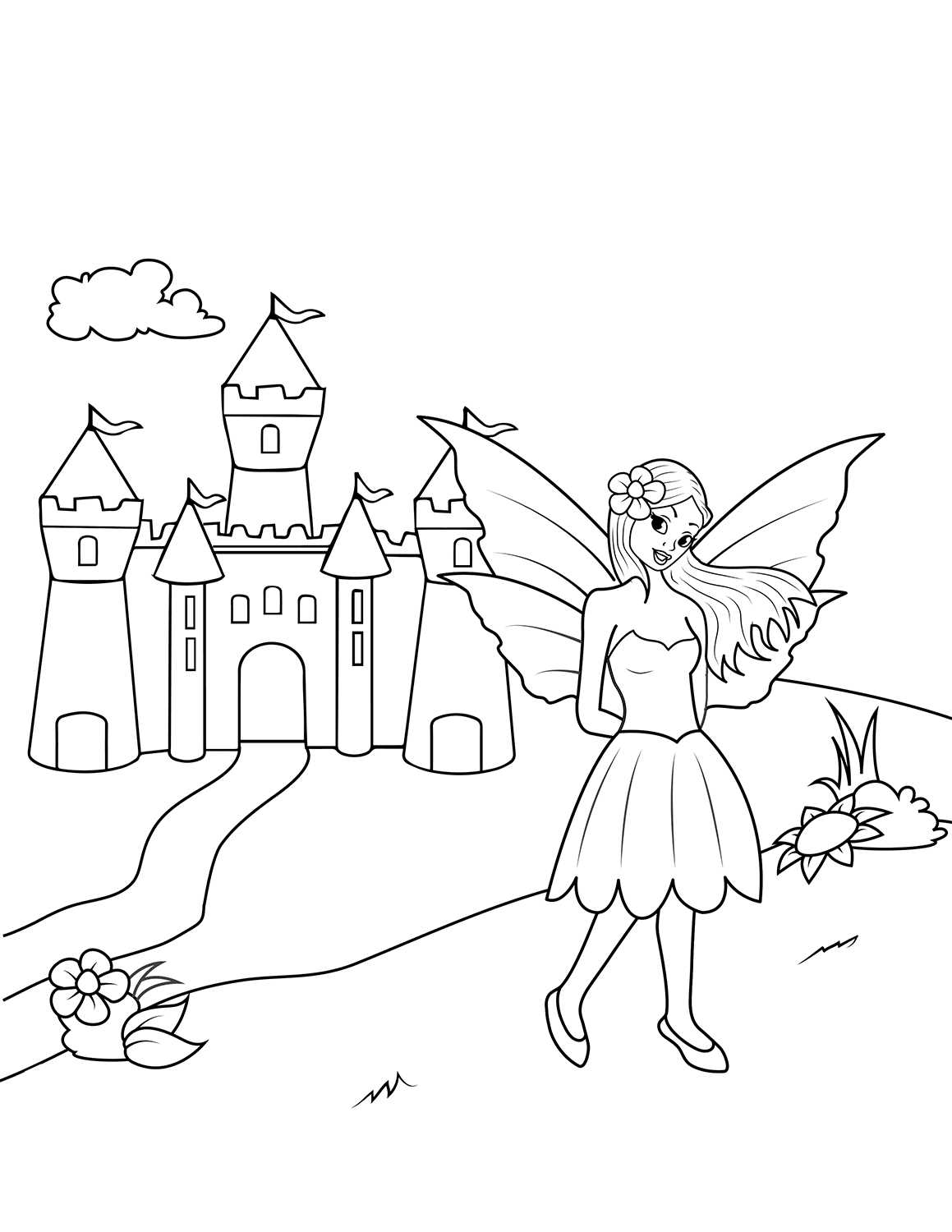 fairy colouring pages printable free fairy colouring pages printable free