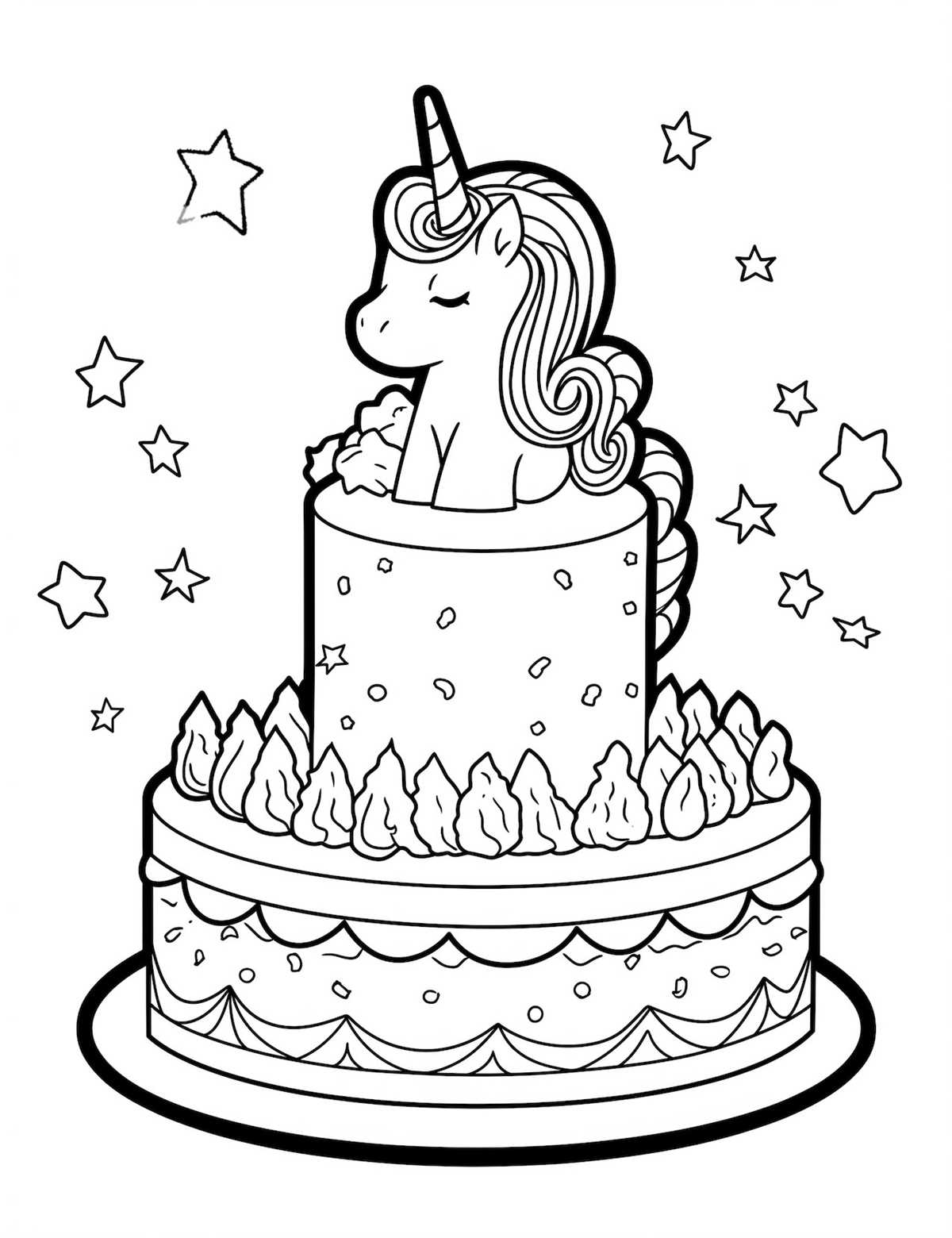 printable cake coloring pages printable cake coloring pages
