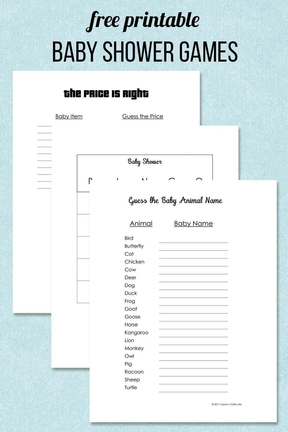 free baby shower game printables free baby shower game printables