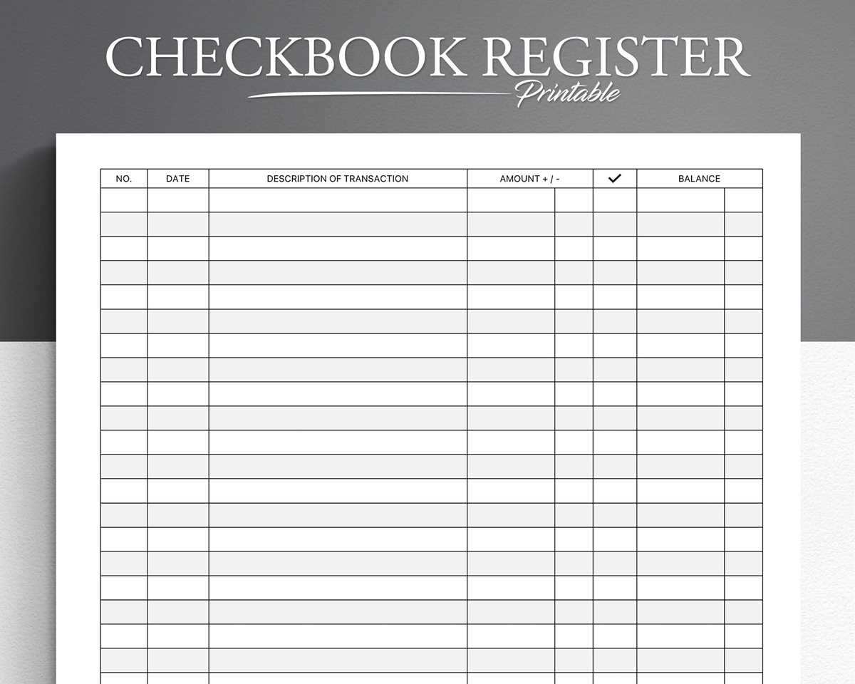 free bank register printable free bank register printable