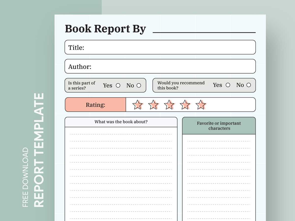 free book report printables free book report printables