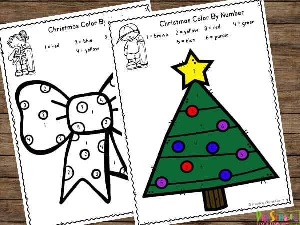 free color by number christmas printables free color by number christmas printables