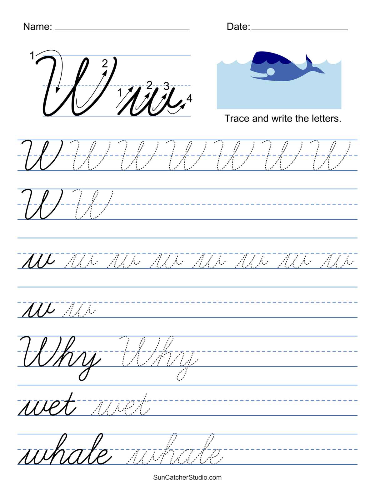 free cursive printable alphabet