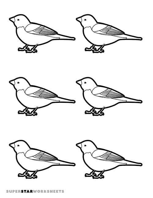 free printable bird template