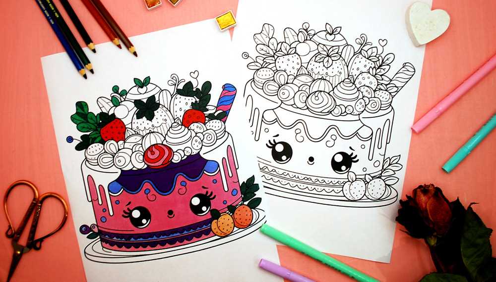free printable birthday cake coloring pages