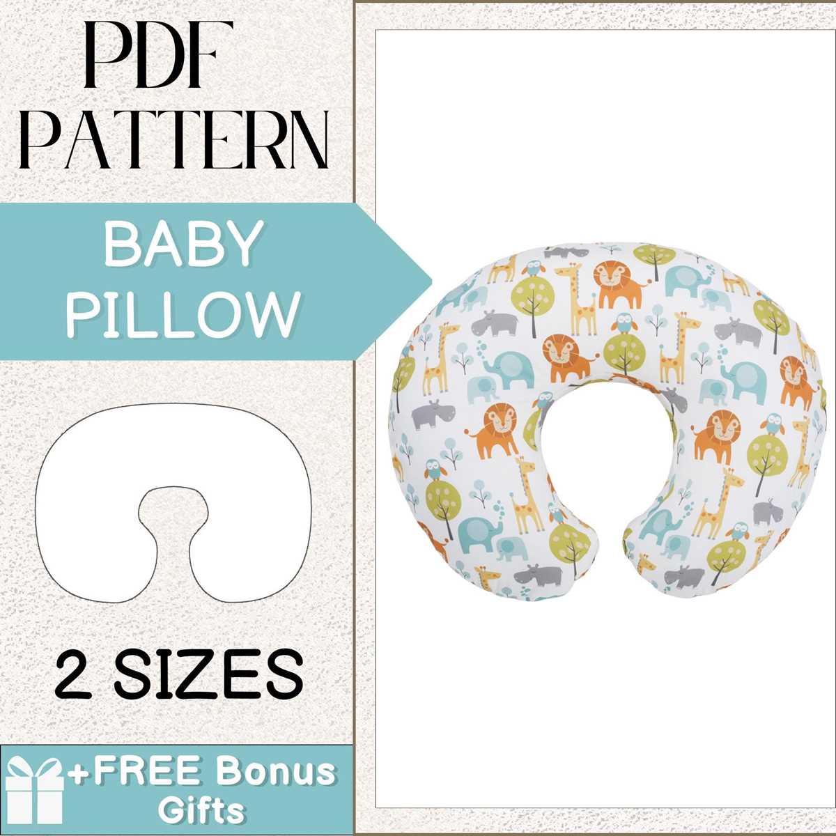 free printable boppy pillow pattern