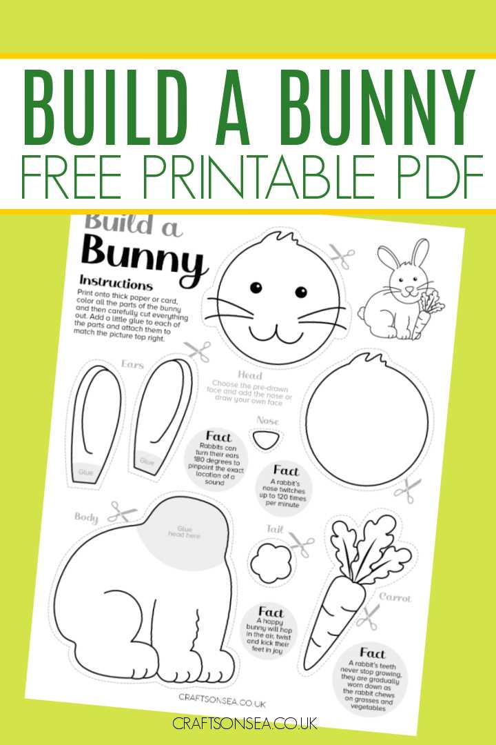 free printable build a bunny