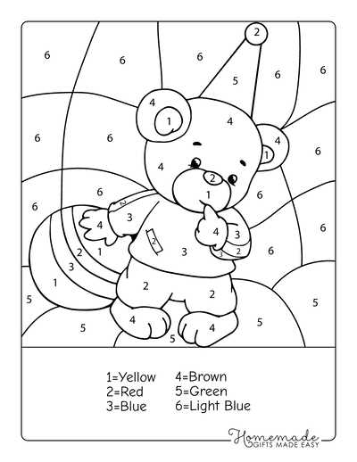free printable color by number worksheets free printable color by number worksheets