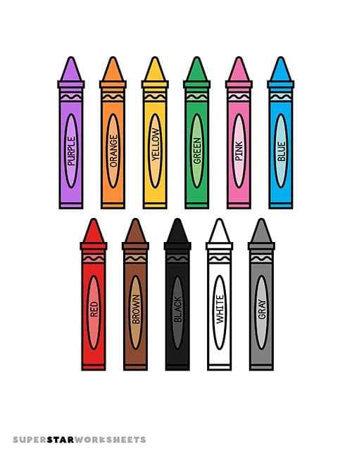 free printable color crayons free printable color crayons
