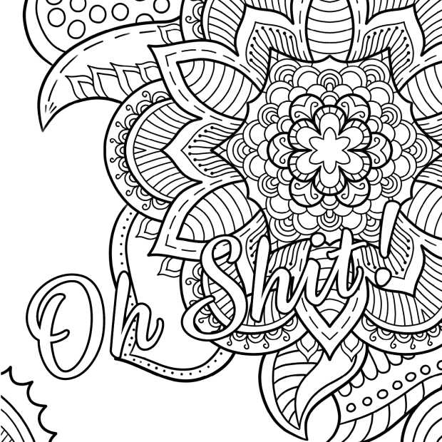 free printable coloring pages for adults swear words