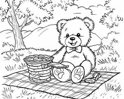 free printable coloring pages of teddy bears