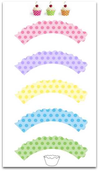 free printable cupcake pattern