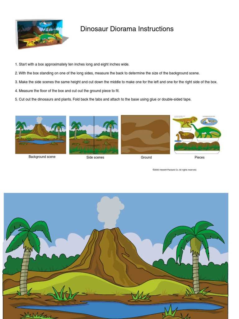 free printable diorama backgrounds