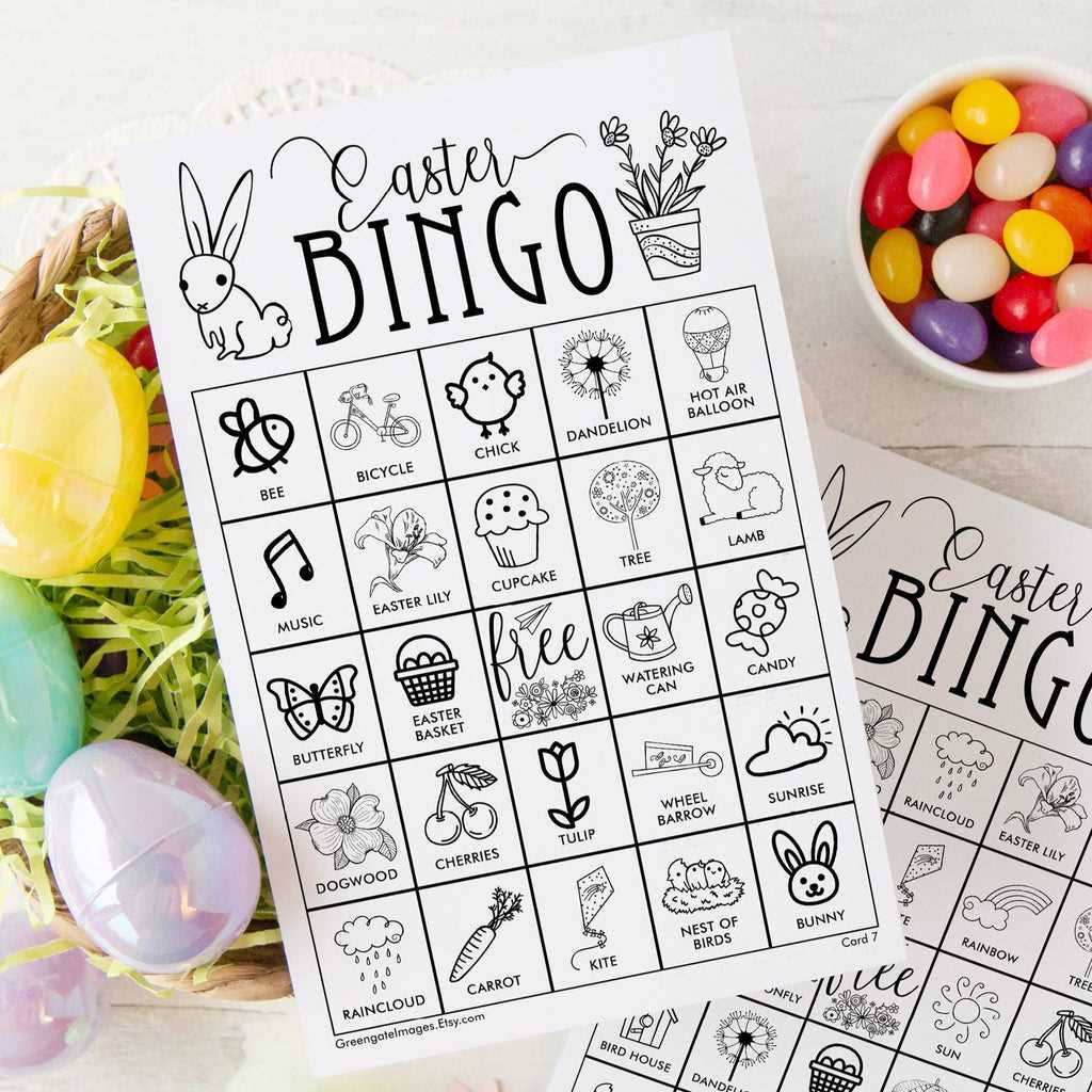 free printable easter bingo
