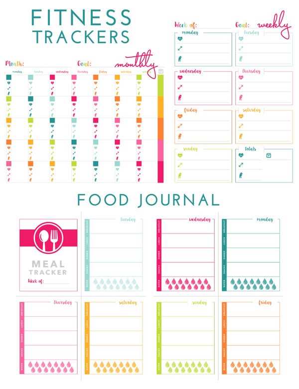 free printable fitness tracker