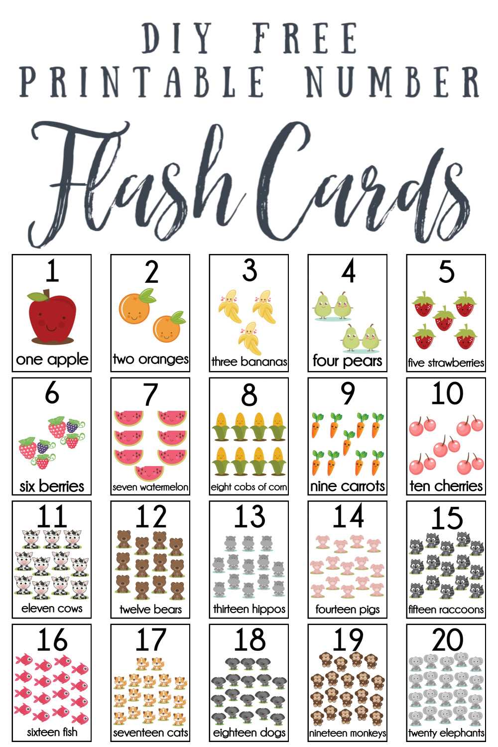 free printable flashcards