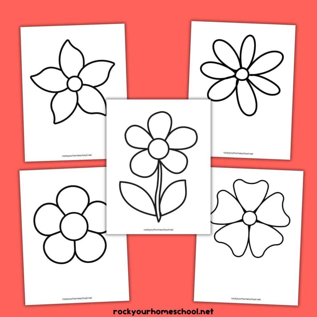 free printable flower templates free printable flower templates