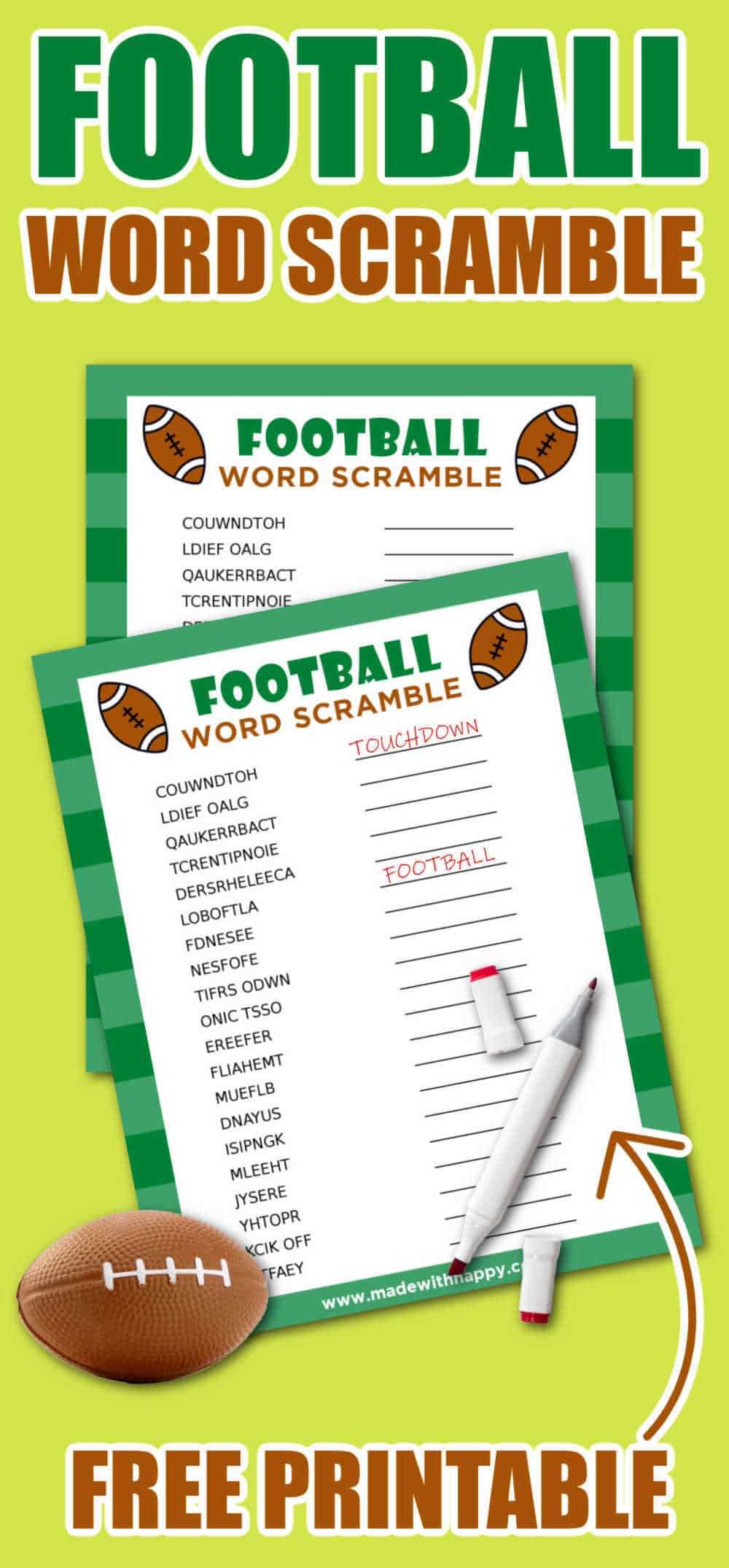 free printable football free printable football