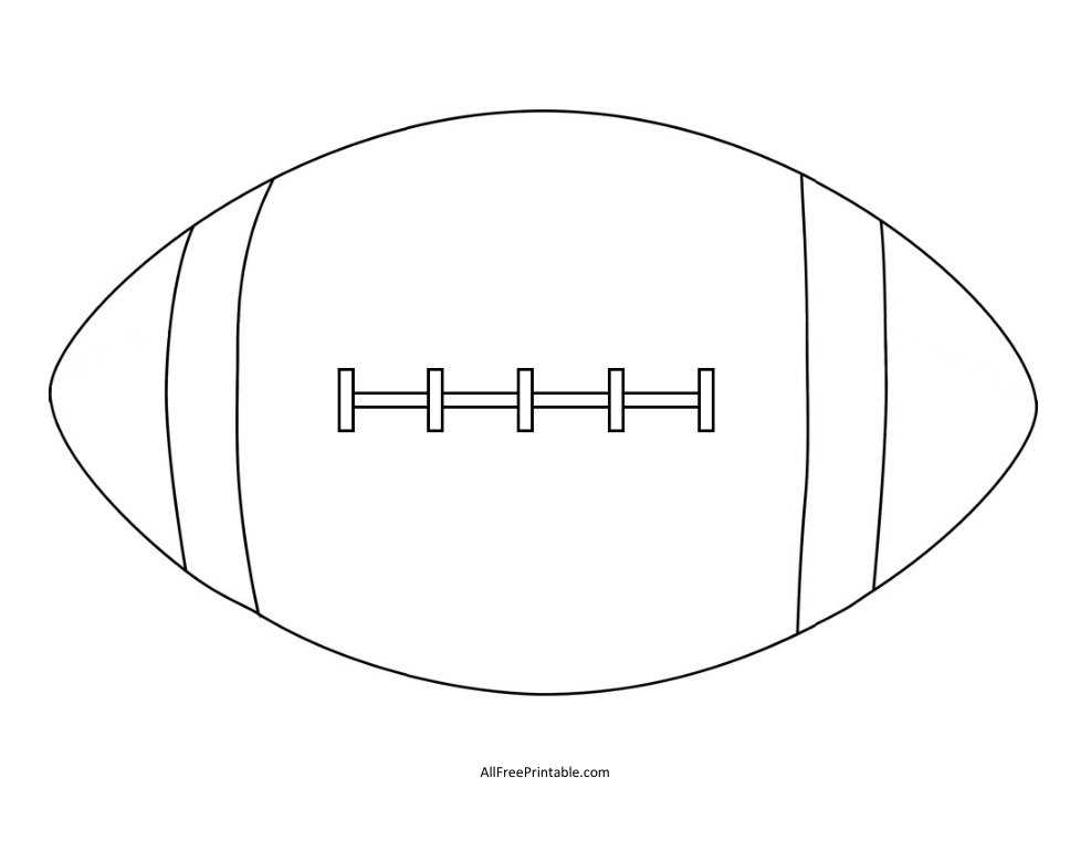 free printable football free printable football