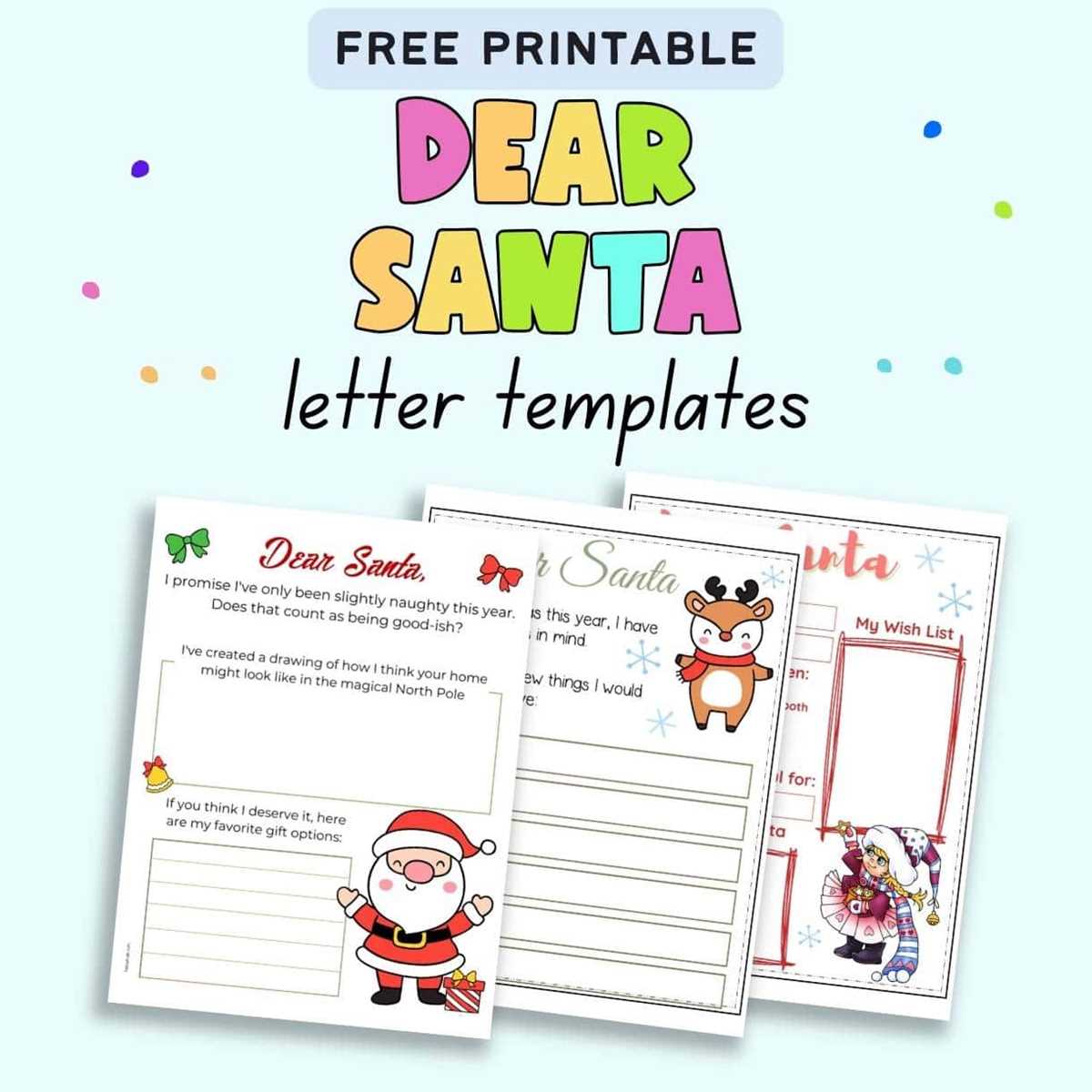 free printable from santa