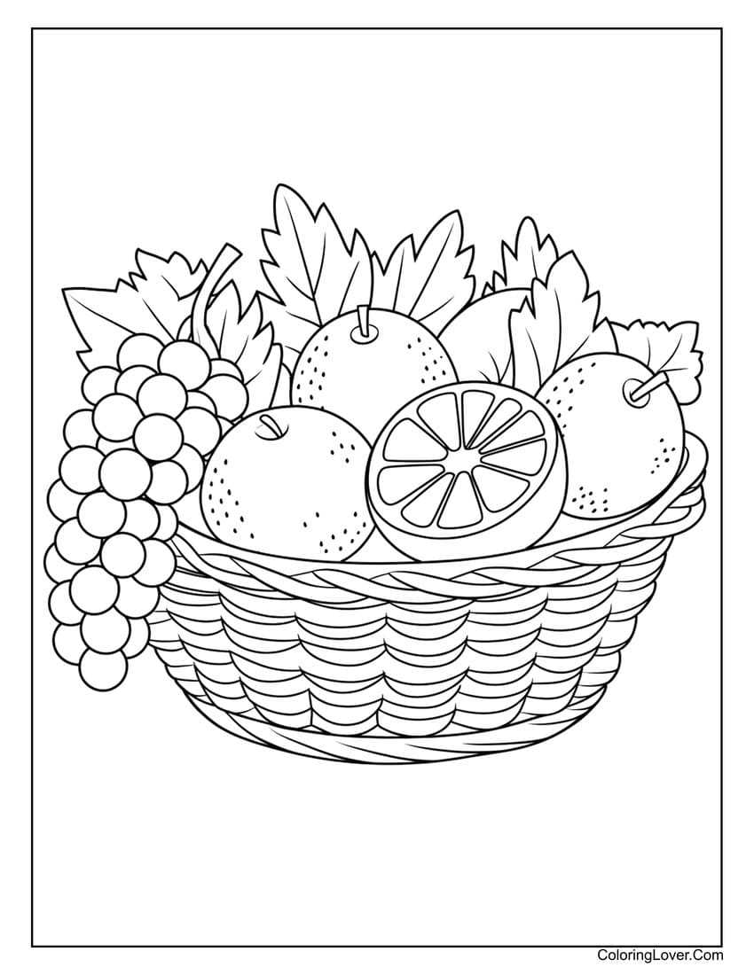 free printable fruit coloring pages free printable fruit coloring pages