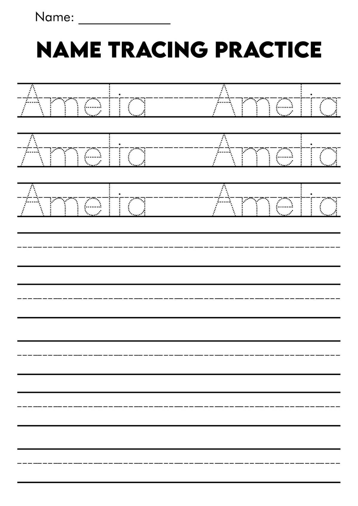 free printable handwriting sheets