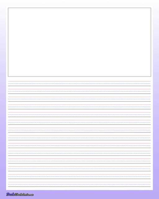 free printable kindergarten writing paper