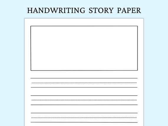 free printable kindergarten writing paper
