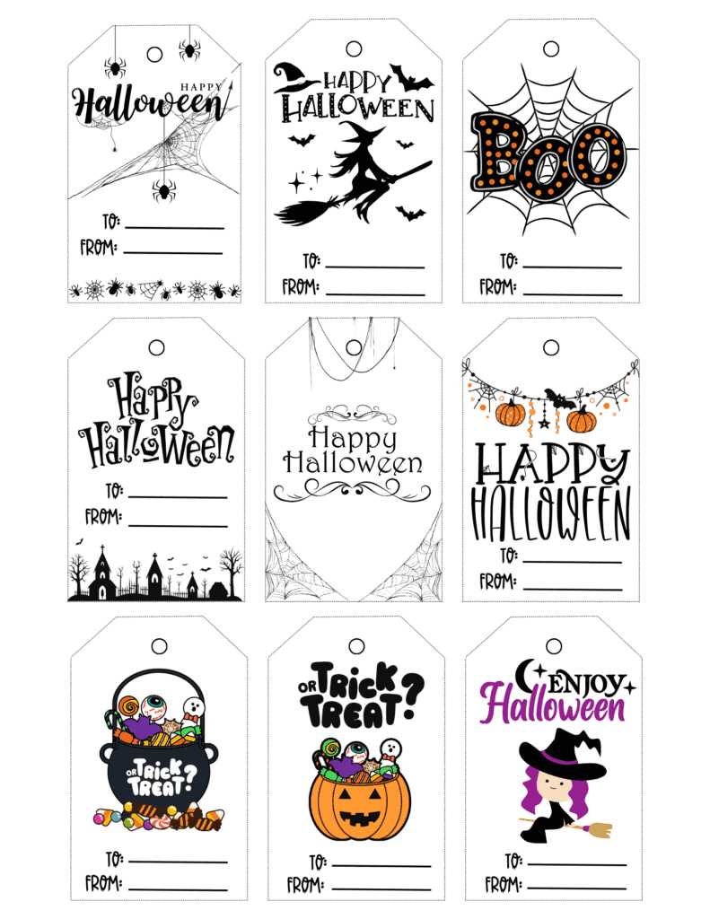 free printable labels for halloween