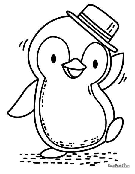free printable penguin coloring sheets