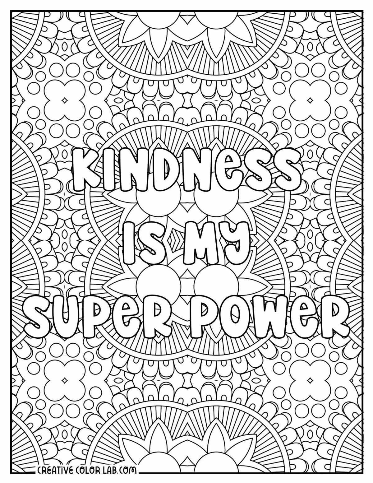 free printable positive affirmation coloring pages