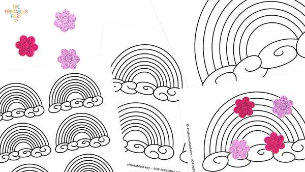 free printable rainbow pictures free printable rainbow pictures