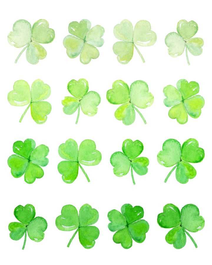 free printable shamrock images
