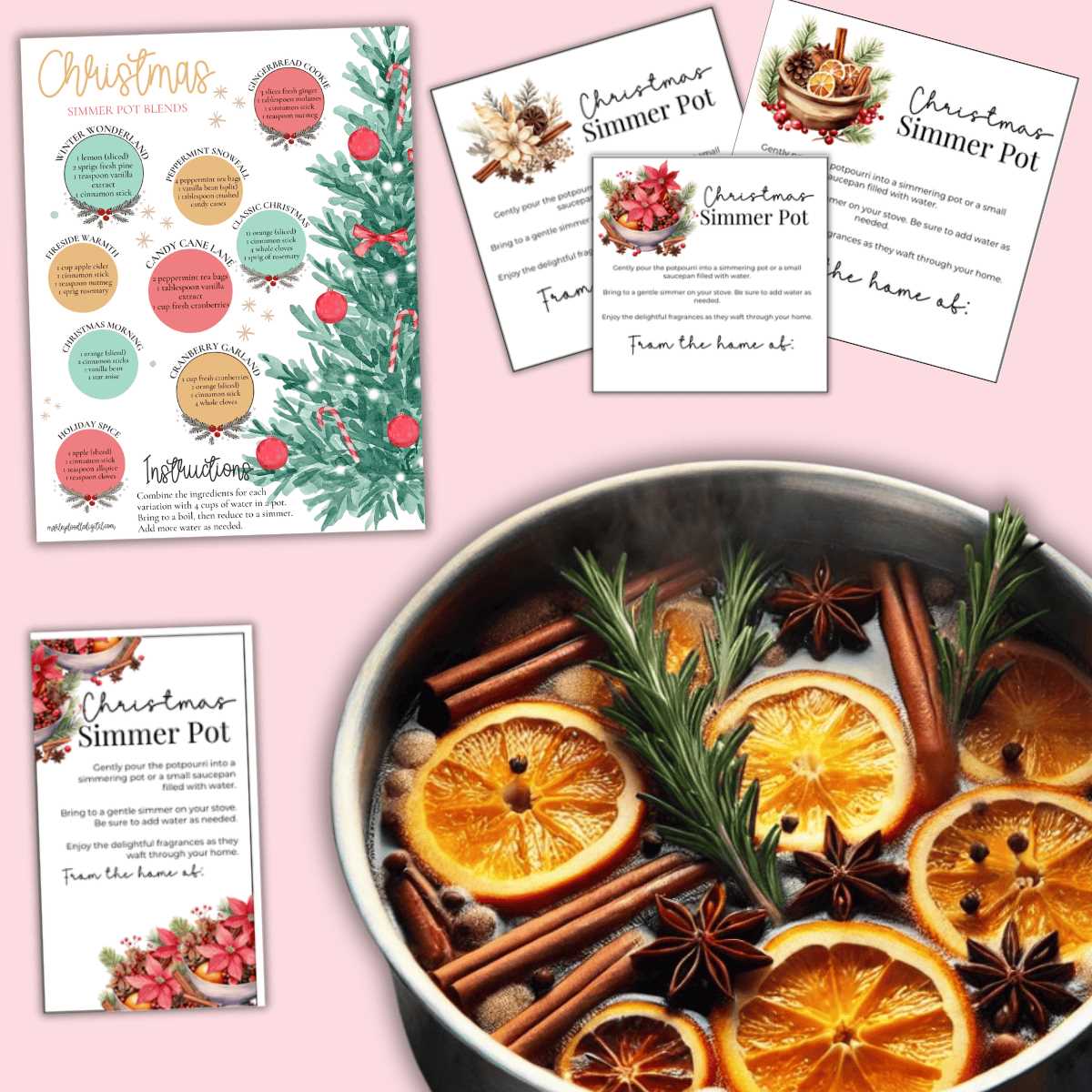 free printable simmer pot tags free printable simmer pot tags