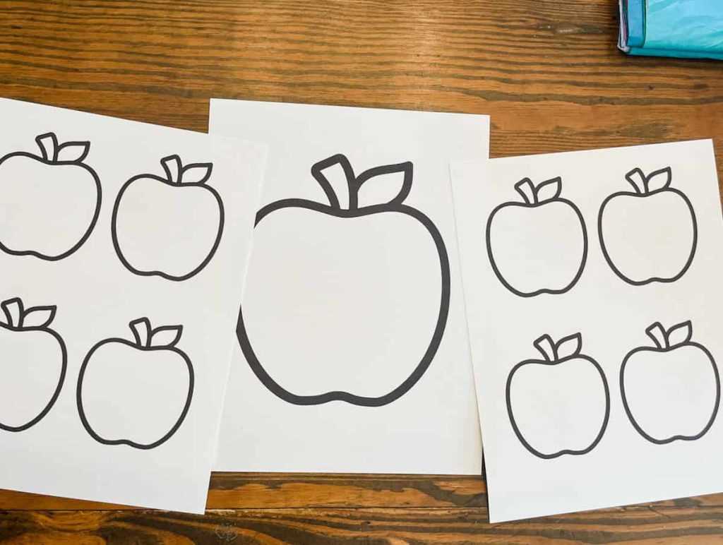 free printable small apple template