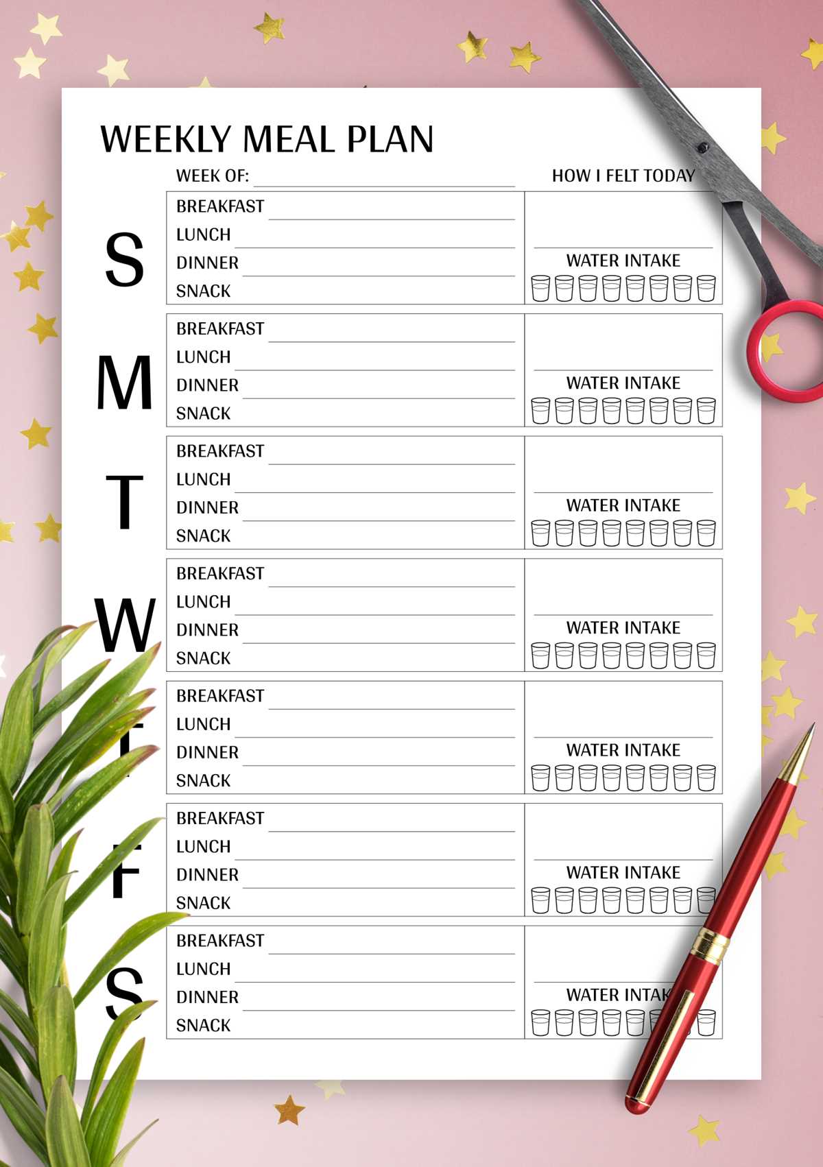 free printable weekly meal planner free printable weekly meal planner