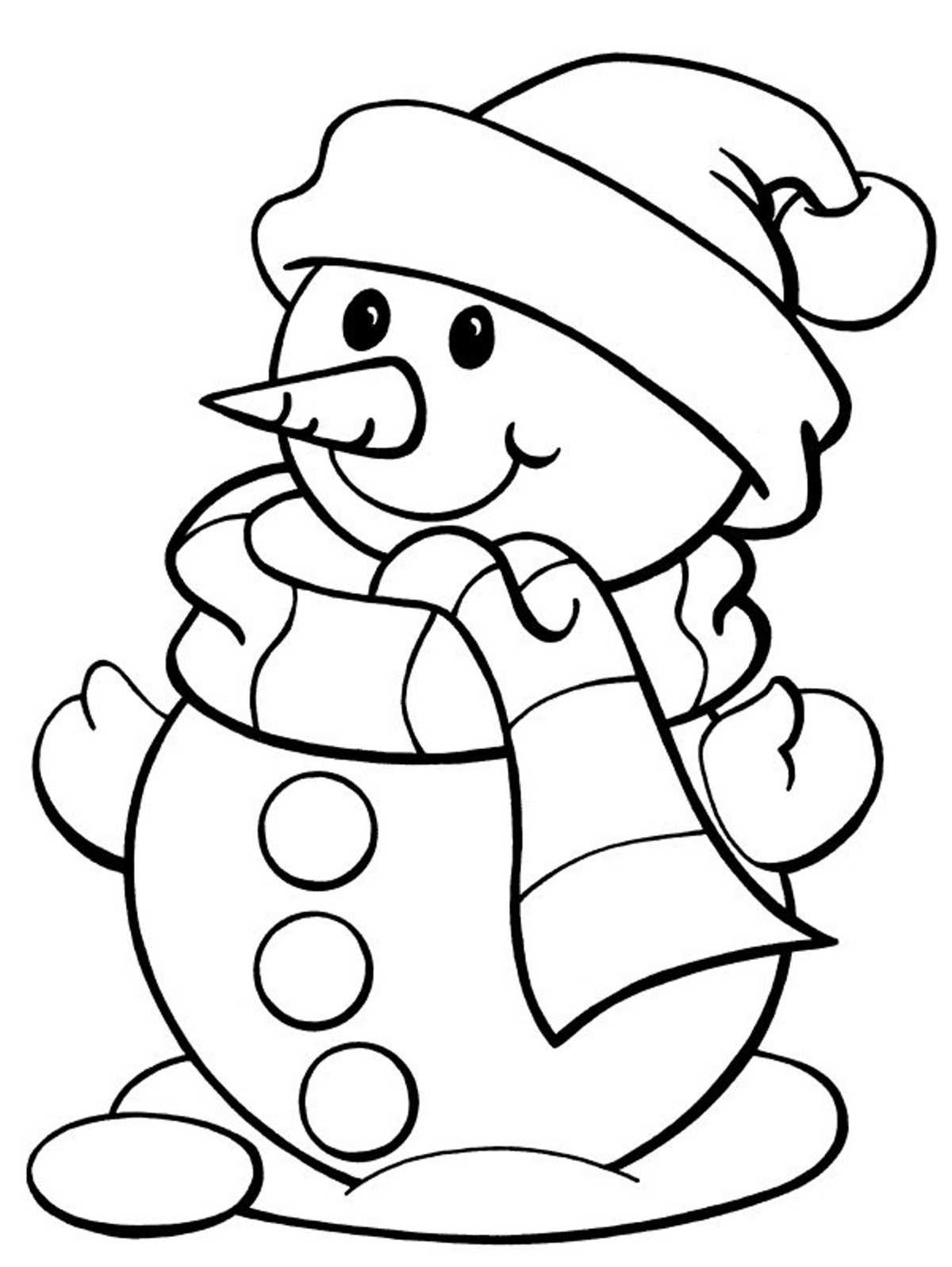 free winter coloring pages printable
