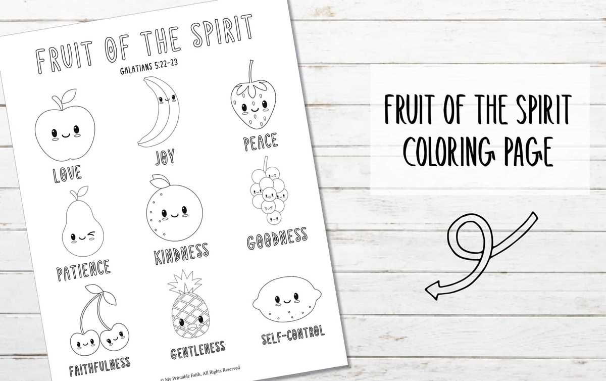 fruit of the spirit free printable