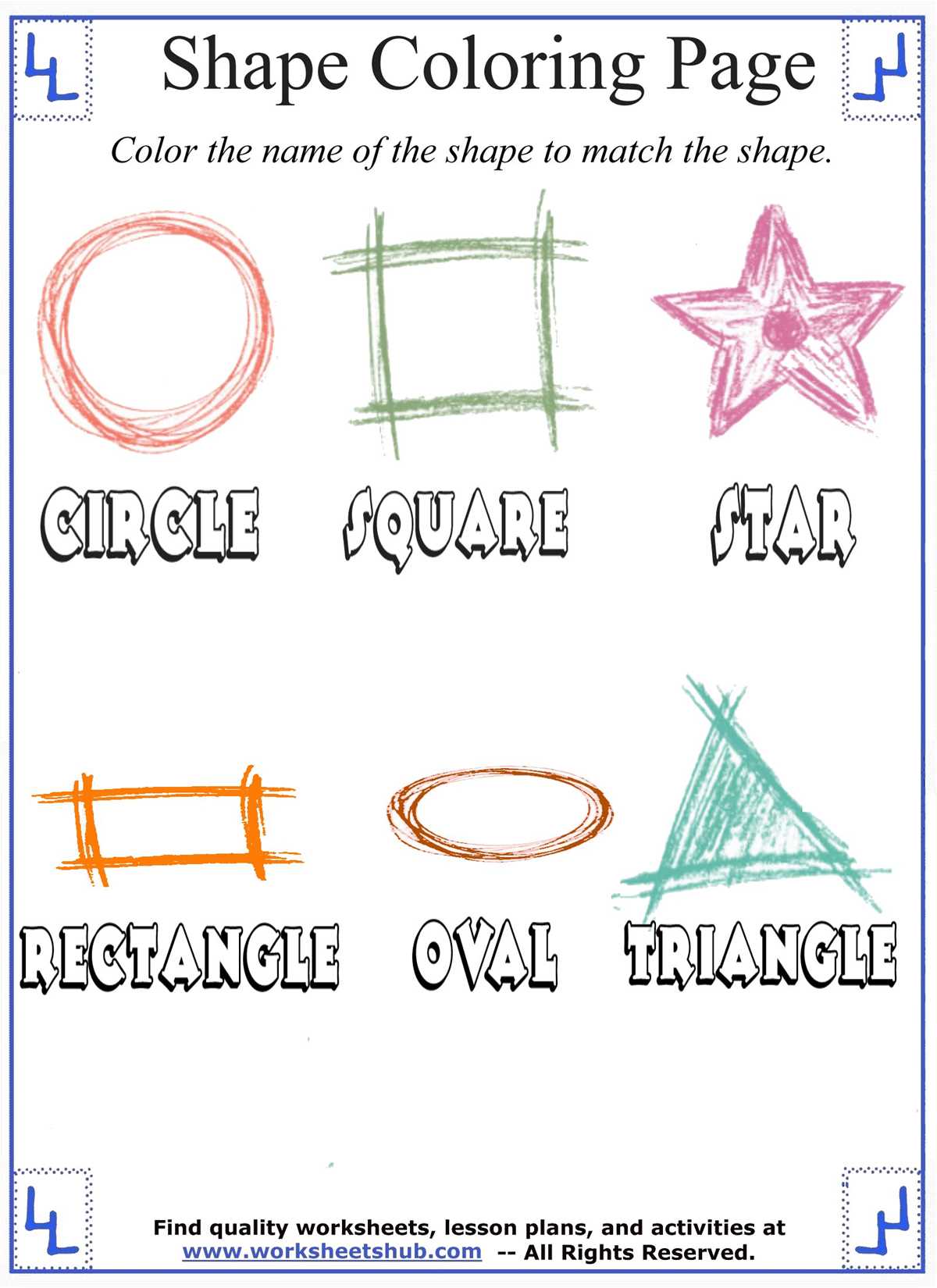 printable shape coloring pages