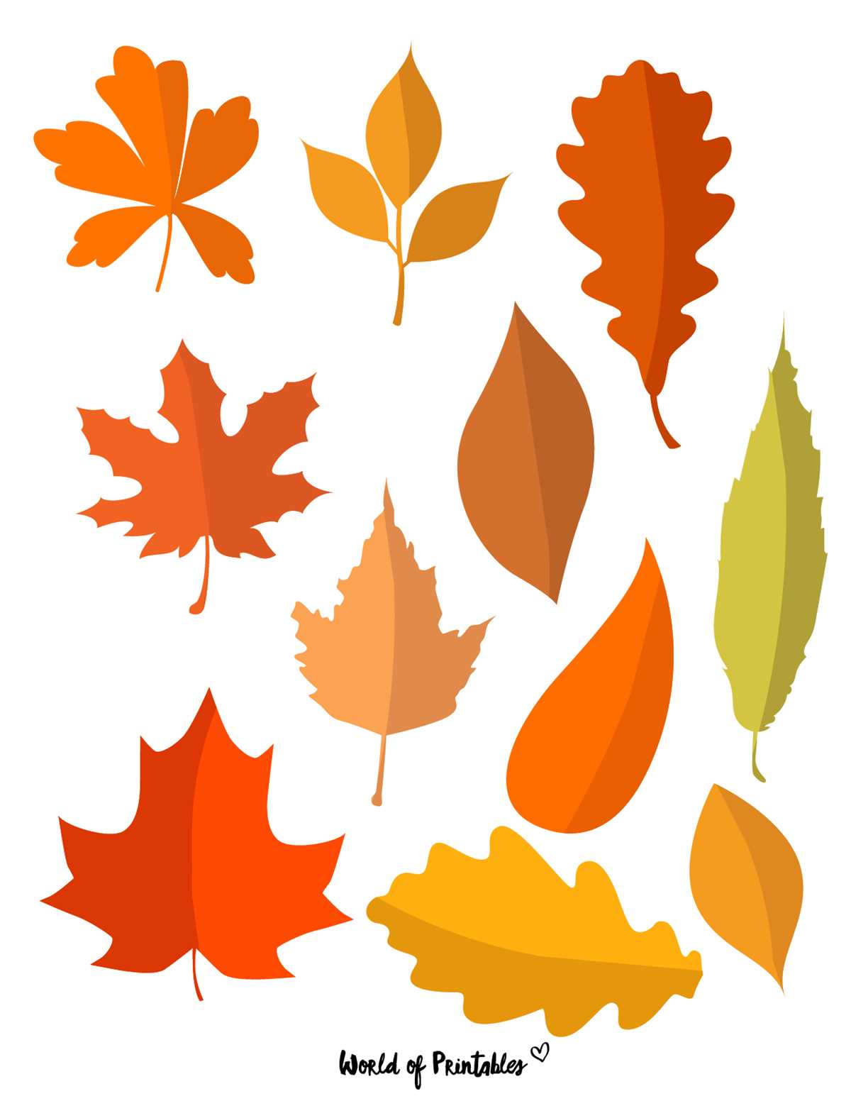 fall leaf pattern printable