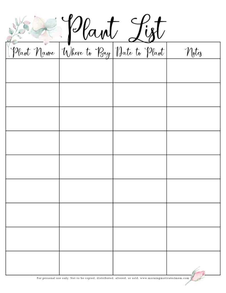 garden planner free printable garden planner free printable