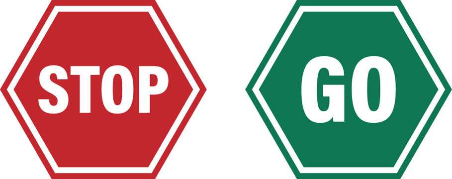 stop and go signs printable stop and go signs printable