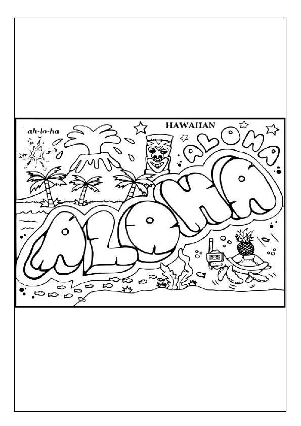 hawaii printable coloring pages hawaii printable coloring pages