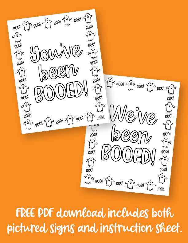 youve been booed printable youve been booed printable