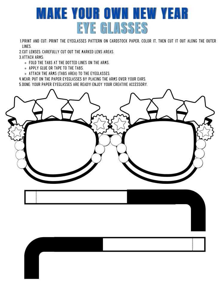paper glasses printable paper glasses printable