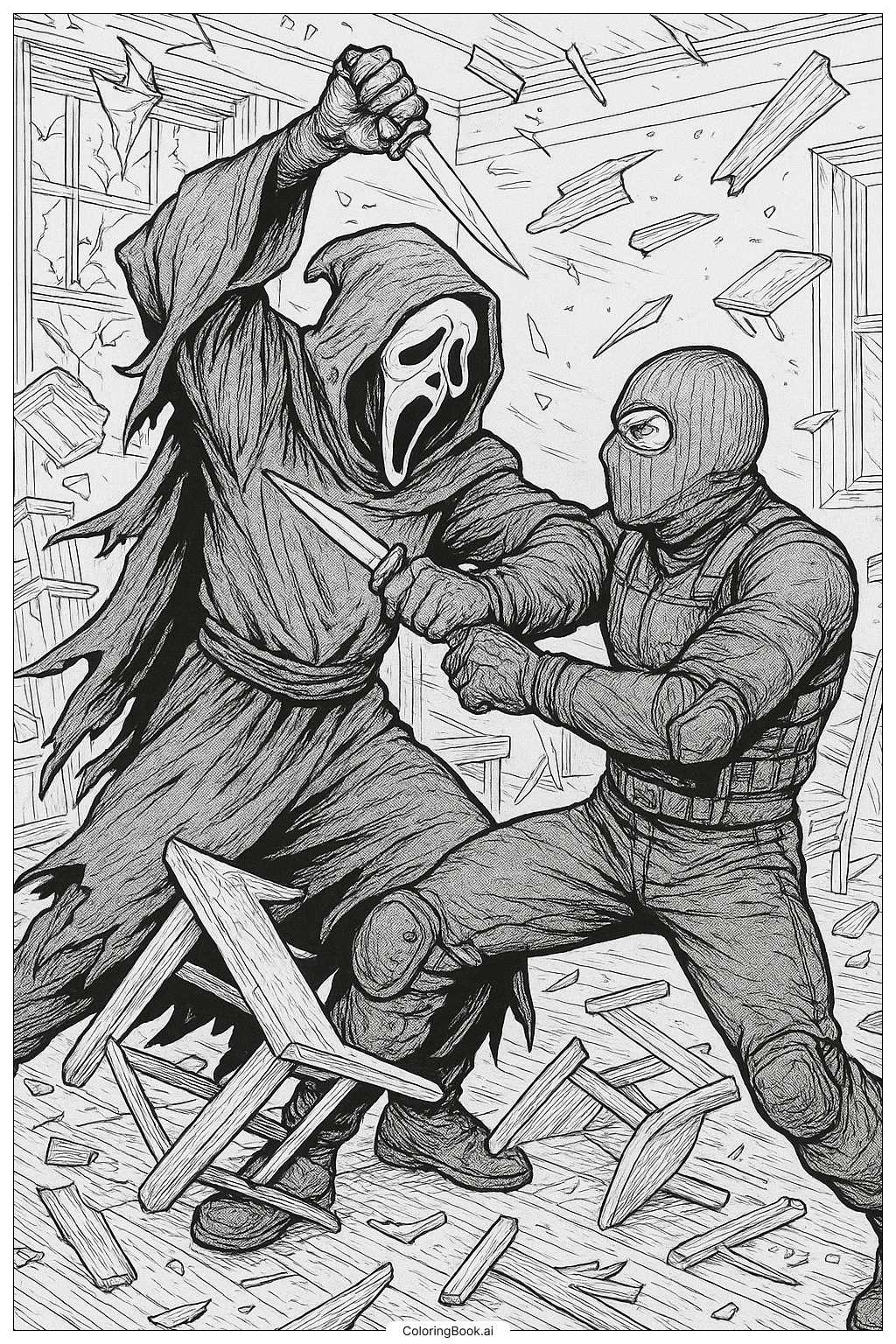 ghostface coloring pages printable ghostface coloring pages printable